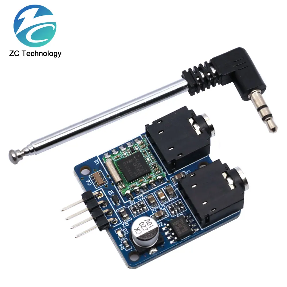 TEA5767 FM Stereo Radio Module For Arduino 76-108MHZ With Free Antenna Reverse Polarity Protection Diode Filtering Sensor