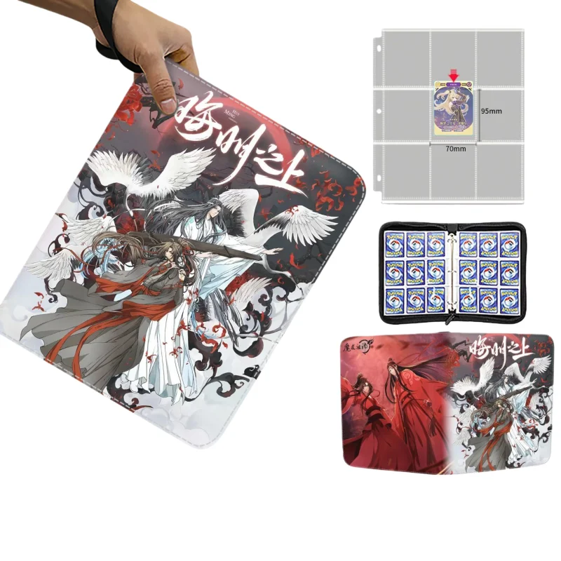 

Patriarch of Magic Dao Zipper Card Book PU Loose-Leaf Luxury Business Card Holder Children's Trendy Toy High-Looking Anime Gift