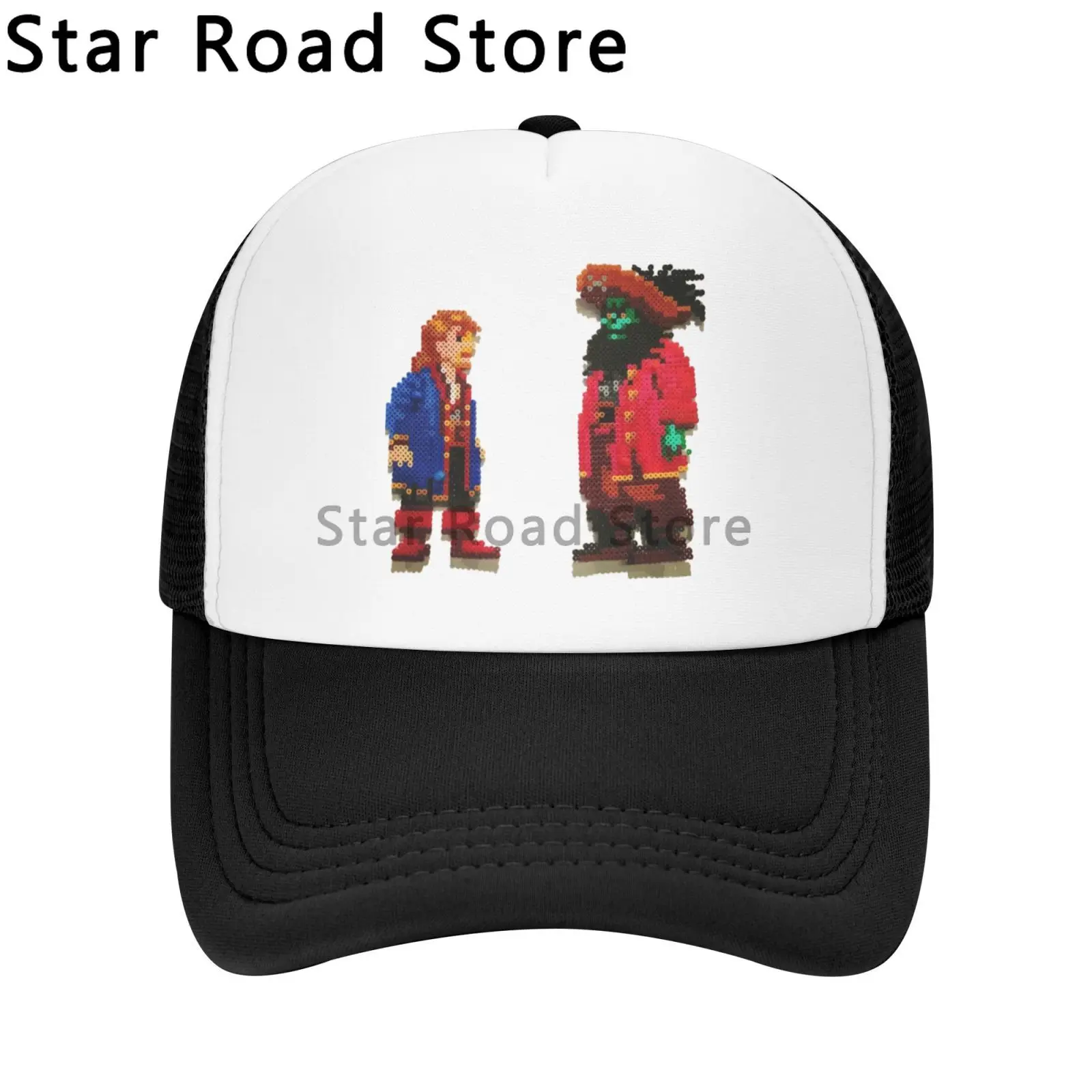 Vintage Guybrush LeChuck Monkey Island Baseball Cap Unisex Distressed Denim Snapback Game Outdoor Running Golf Adjustable Hats