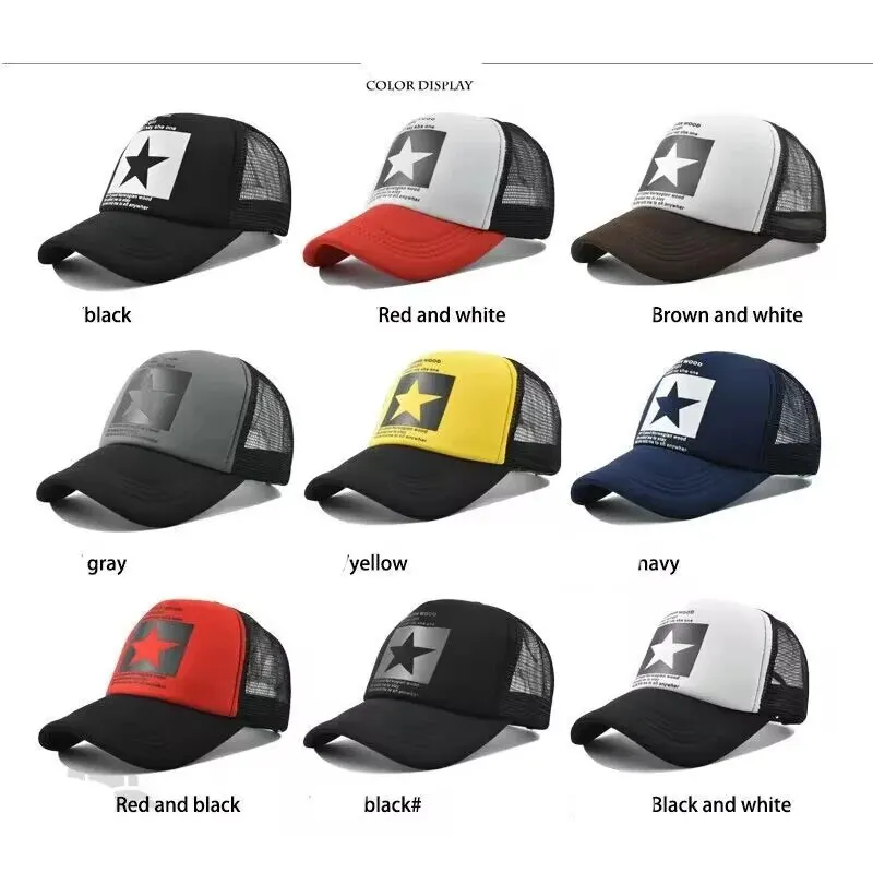 Fashion Spring Baseball Cap Snapback Mesh Hats Hip Hop Caps Cool Men Caps Female Outdoor Casual Sun Hat