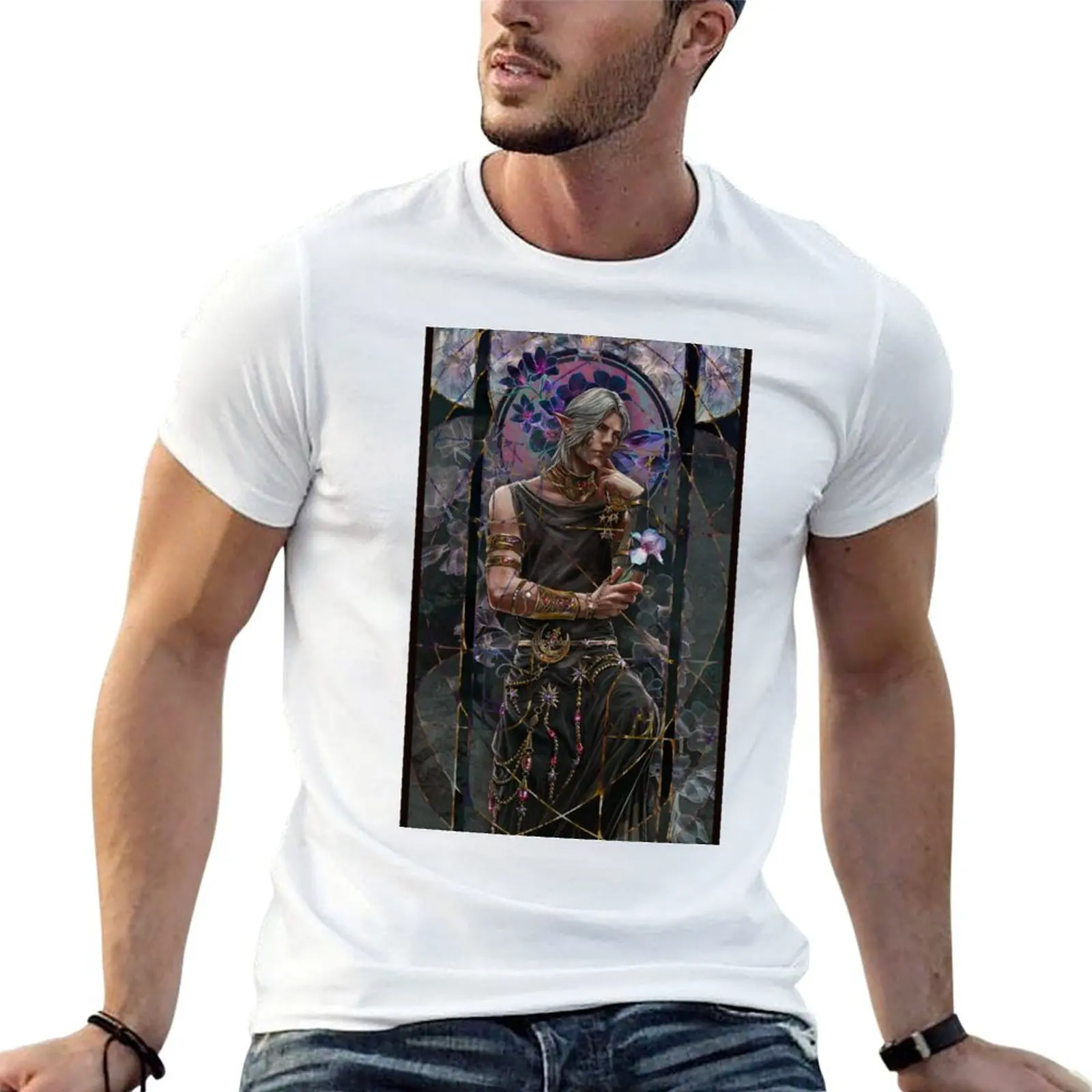 

Urianger T-Shirt man t shirts graphic anime t shirts for man t shirts cotton 100% T-shirt