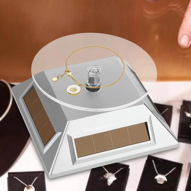 Rotating Display Plate 360 Degree Rotating Automatic Display Plate Manual Reversal Automatic Revolving Stand For Jewelry Cup