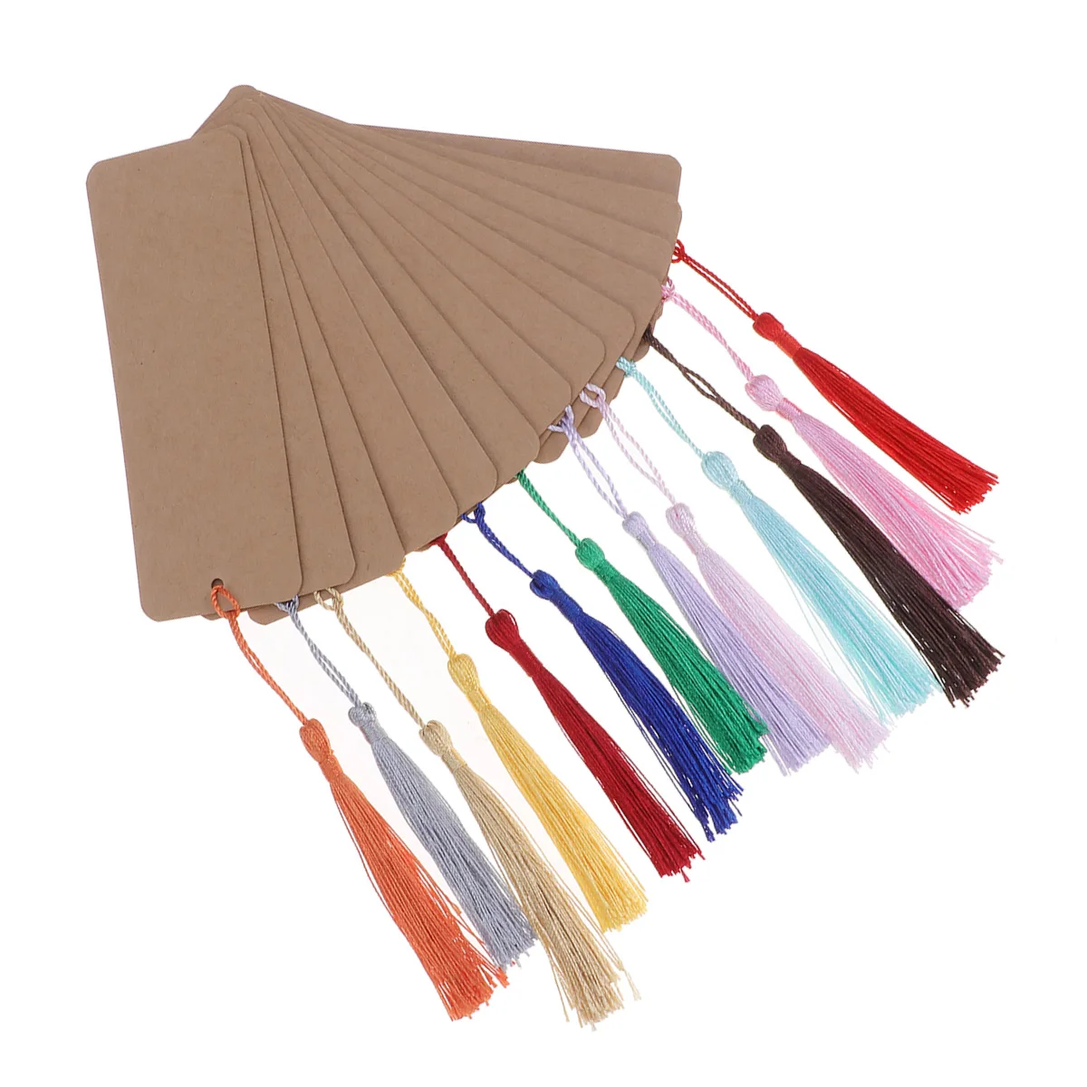 

24pcs Blank Tassel Creative Bookmarks Students Stationery Gift Craft Decor Wedding Souvenir Business Paper Cardstock Gift