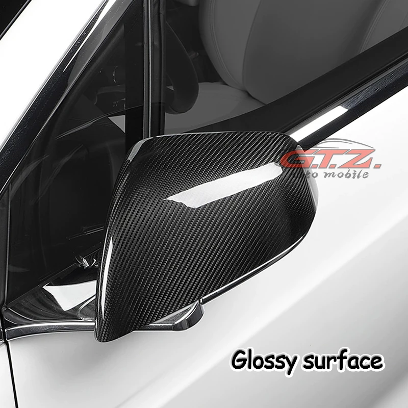 Tesla Model 3 Y 2019-2023 2-piece/set of genuine carbon fiber rearview mirror covers, automotive carbon fiber accessory stickers