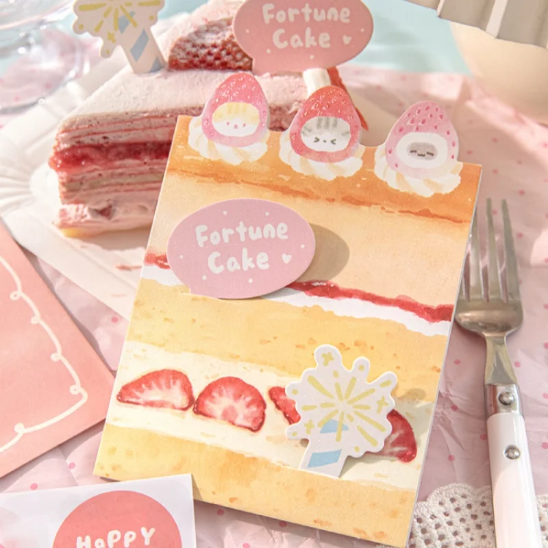 

Glitter Sand Greeting Card and Envelope Set – DingDing Cake Shop Series: Student Gift Birthday Greeting Card