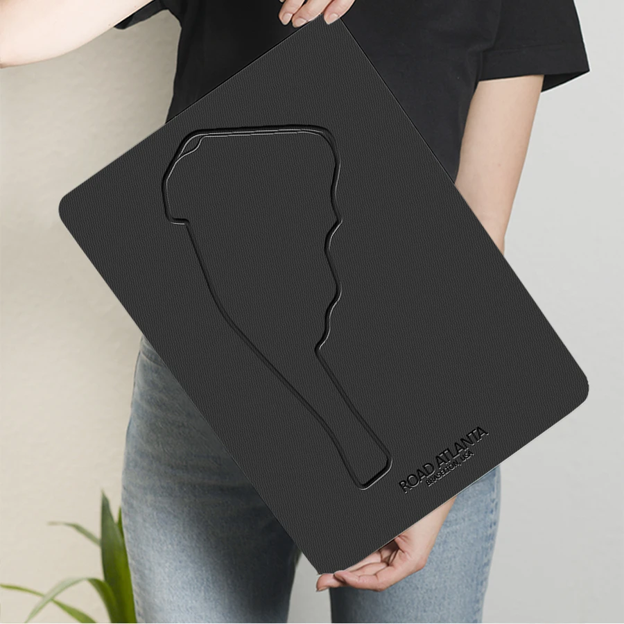 الطريق أتلانتا سباق المسار خريطة معدنية جدار الفن ديكور السيارات سباق موضوع ديكور المنزل