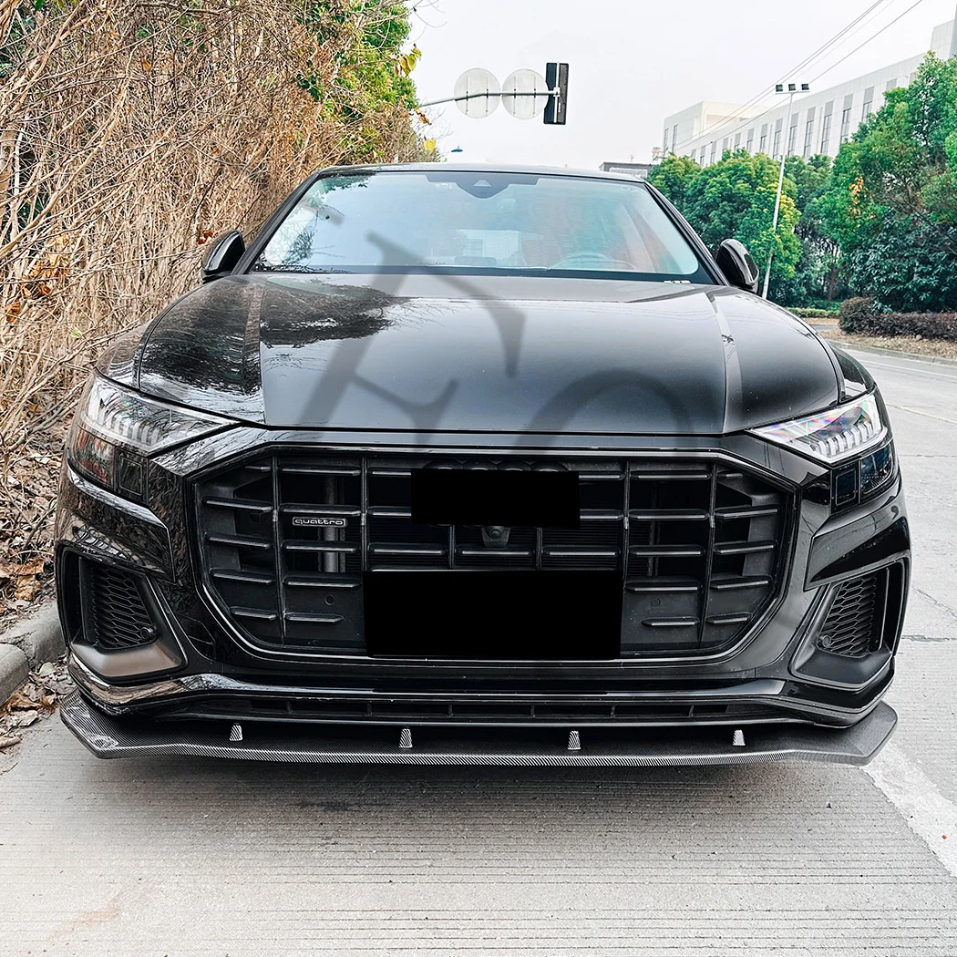 Para parachoques delantero Audi Q8 SQ8 Sline 2019-2023, labio delantero, divisor delantero, modificación de ajuste aerodinámico