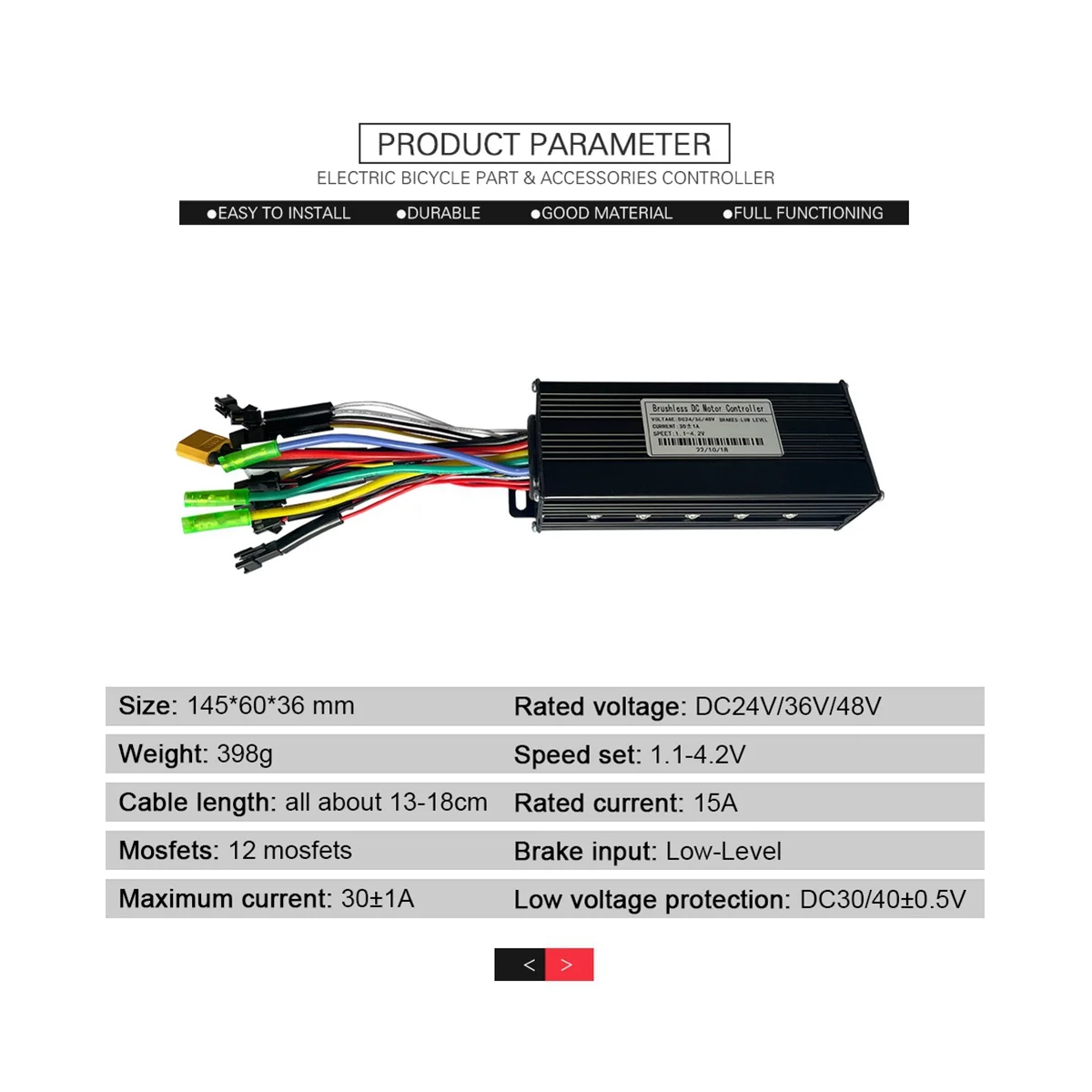 Controlador de Ebike de onda sinusoidal de tres modos, 30A, pantalla SW900 para Motor de bicicleta eléctrica de 36V, 48V, 750W, 1000W, piezas modificadas