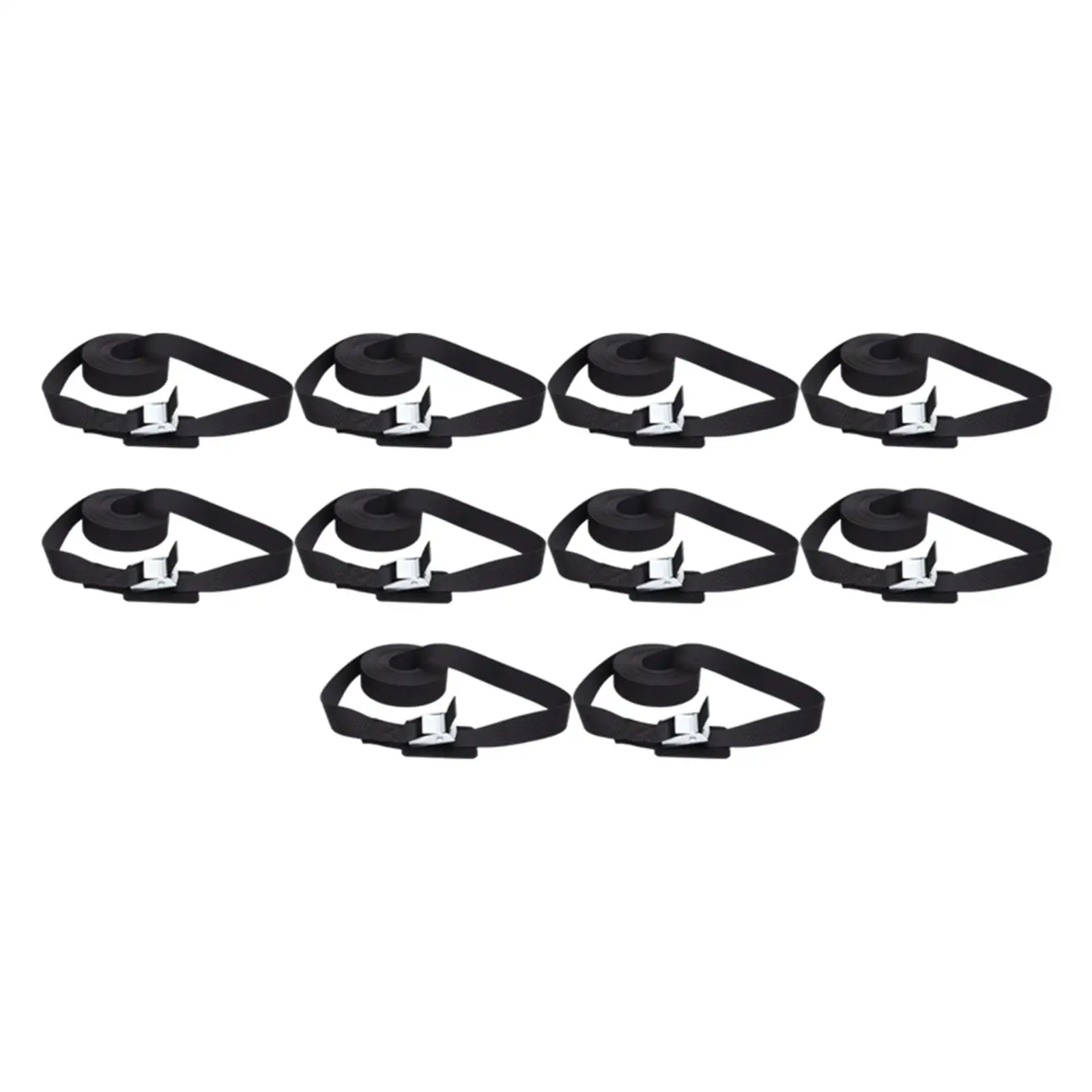 10x Lashing Straps Tie Down Straps Fastening Strap Cargo Straps for Kayak Truck Trailer