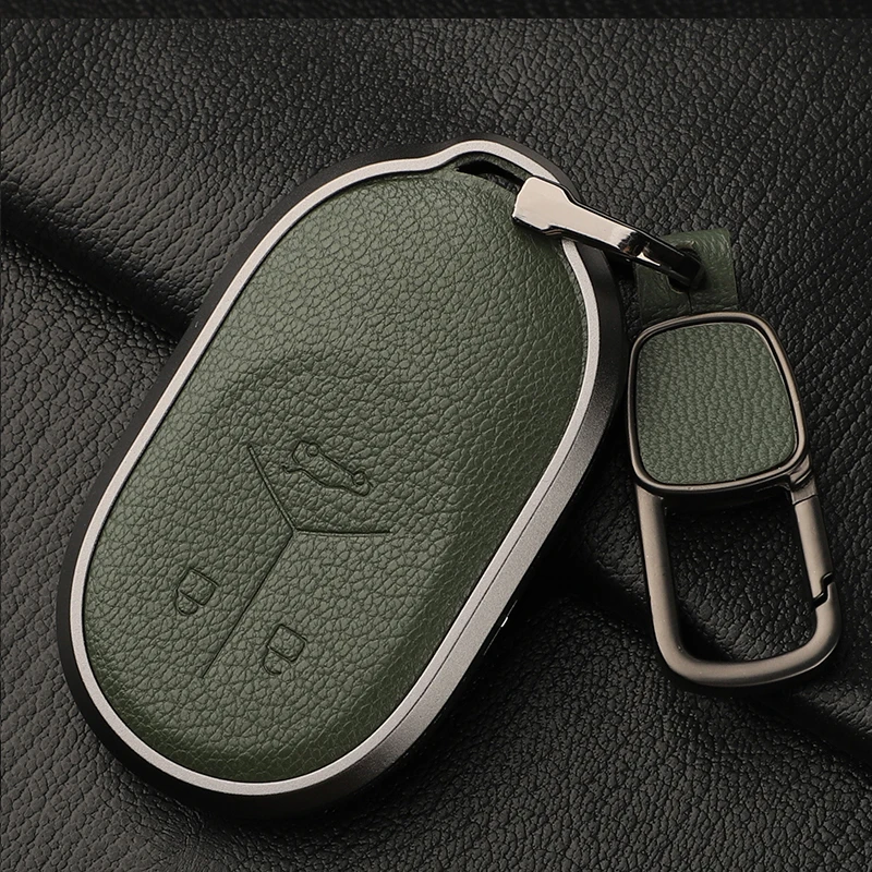 

Leather Car Key Case Full Cover Holder For Wei Lai Nio EC6 EP9 ES3 ES6 ES7 ES8 ET5 ET7 EL7 2019-2022 EVE ET Accessory