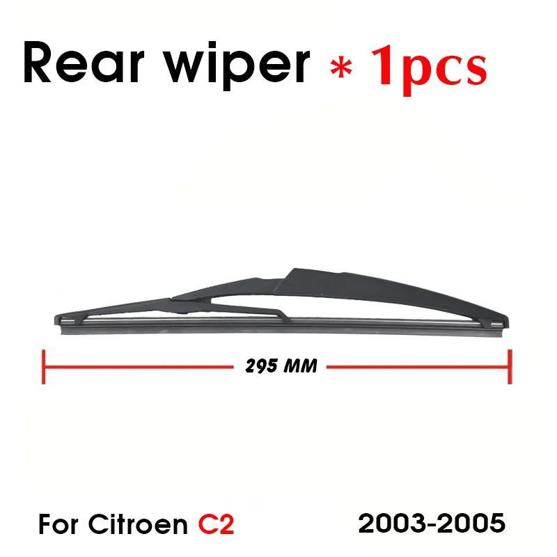 BEMOST Car Rear Windshield Wiper Arm Blade Brushes For Citroen C2 295MM Windscreen Auto Styling 2003-2005