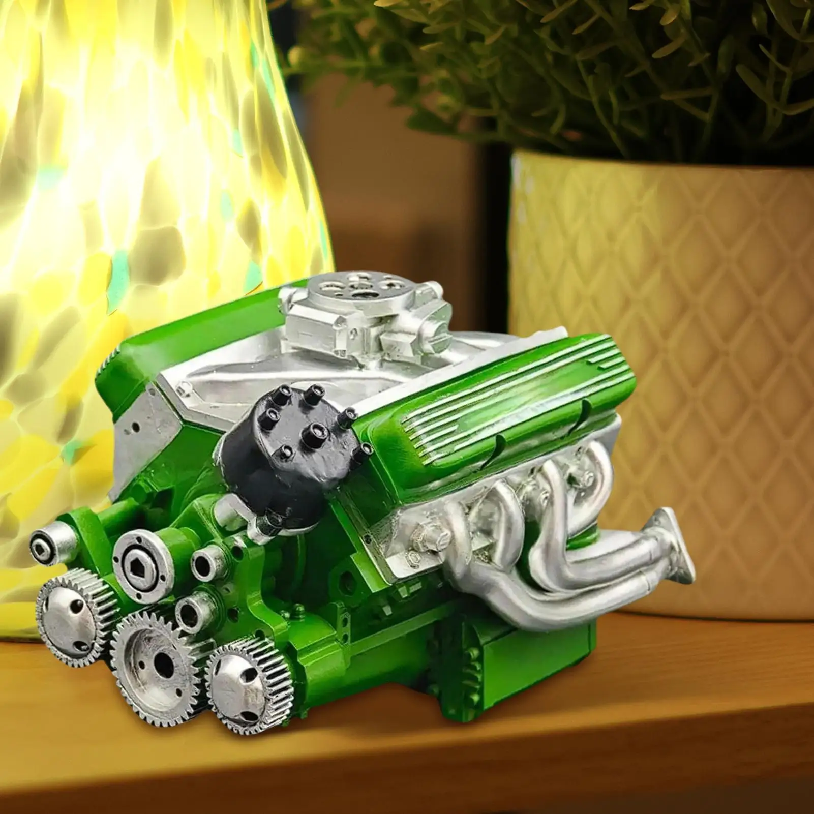 

Модель V8, скульптура из смолы двигателя для домашнего декора, фигурка из смолы, декор стола, украшение дома, скульптура, ремесло для стола, книжная полка