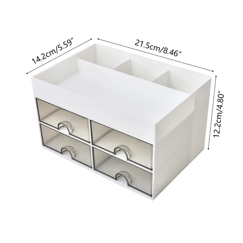 Practical Desk Storage Box Drawer Desktop Stationery Jewelry Storage Box Makeup for Girls