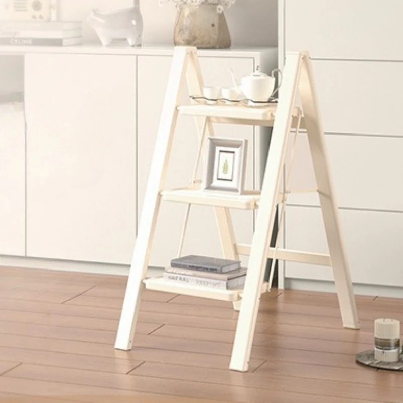 eb-lightweight 3-step ladder household foldable multi-functional herringbone ladder steady non-slip