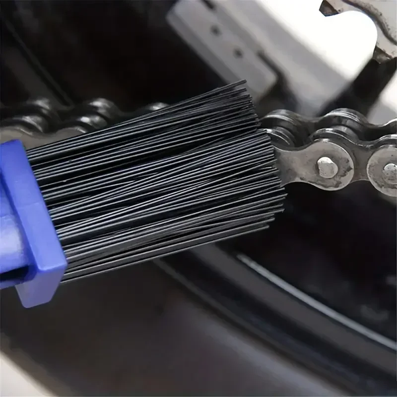 Пластиковая щетка для чистки цепи мотоцикла, щетка для проверки шестерен, инструменты для чистки горного велосипеда на открытом воздухе