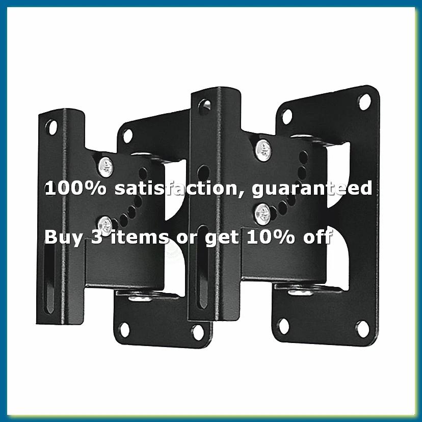 2Pcs Speaker Wall Mount,Ceiling Mounting Bracket Angle Adjustment Household Support for Home Office KTV Sound Speaker