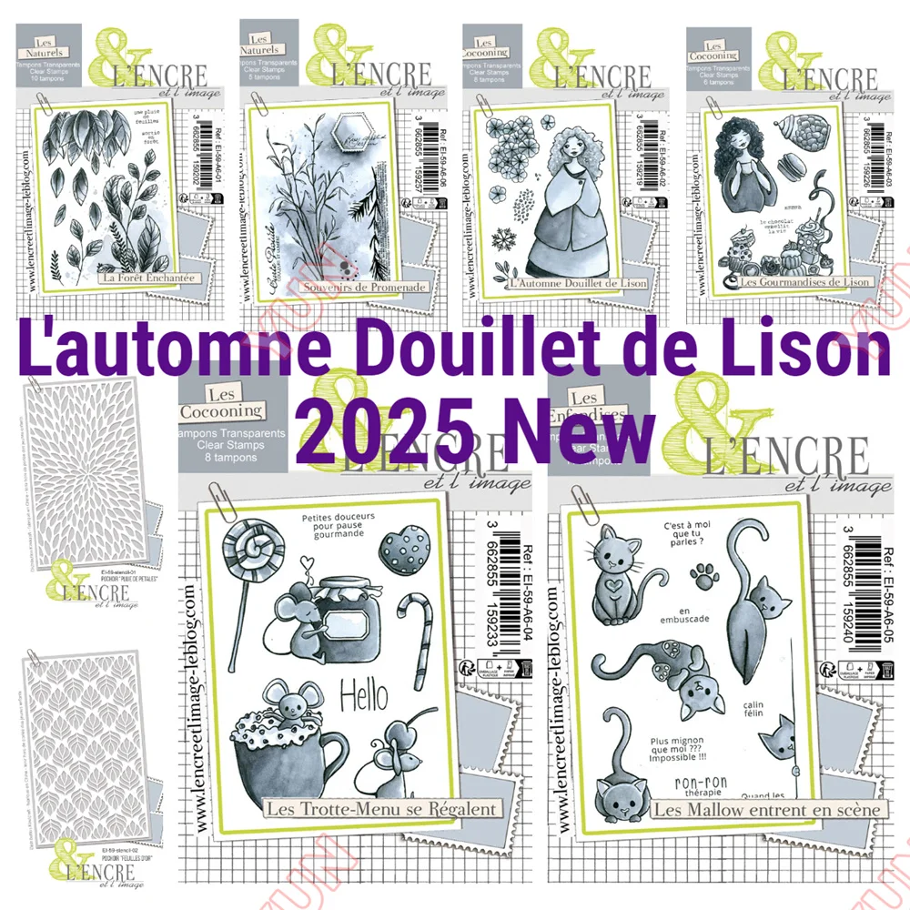 عيد الميلاد Stamps بتلات Stencil Les مريحة الخريف The Enchanted Forest Stamps يموت DIY بها بنفسك سكرابوكينغ بطاقات المعايدة اليدوية 2025 جديد #1