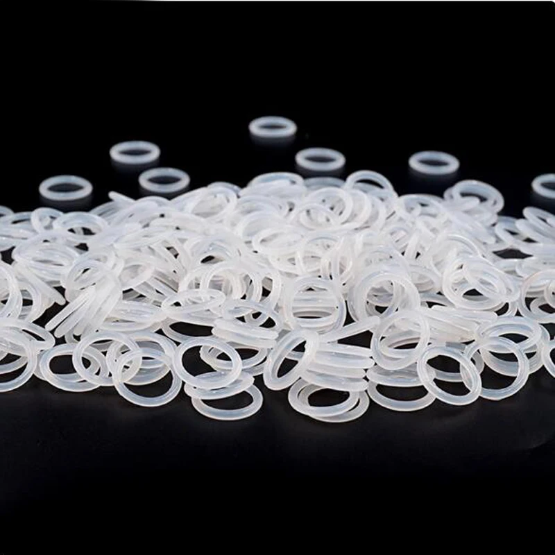 100 PCS Silicone O Ring Gasket CS 1mm X OD 4 5 6 7 8 9 10 11 12 13 14 15 16 17 18 19 20 To 35mm