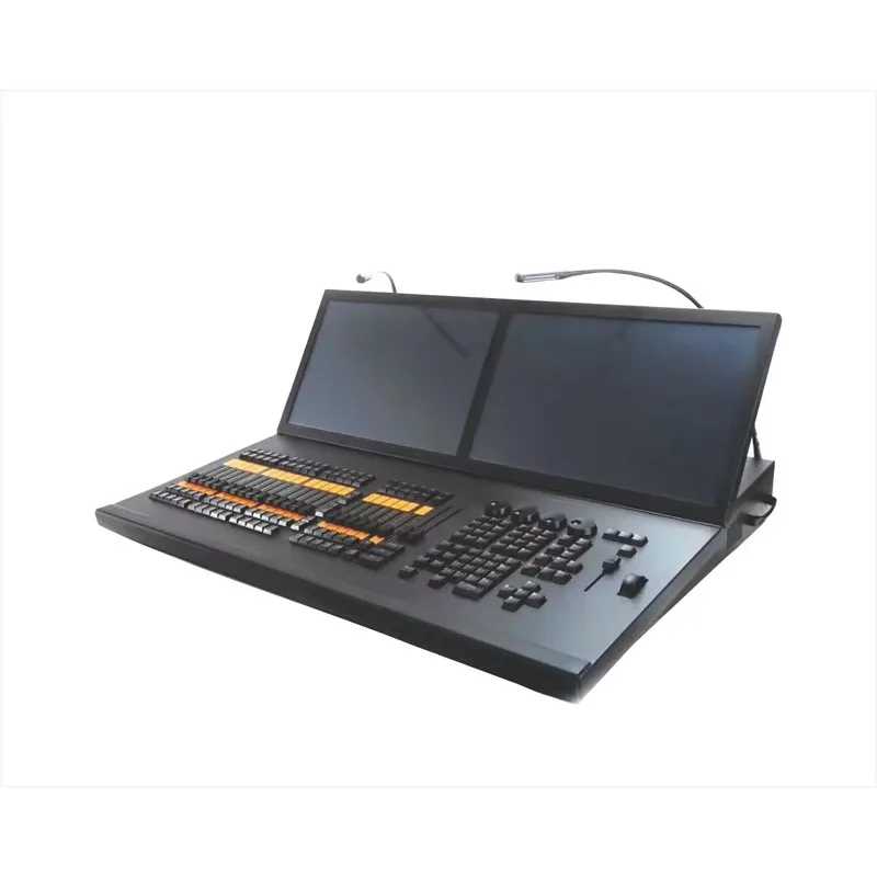 MA2 DMX وحدة التحكم وحدة تحكم الكمبيوتر الأسود الحصان الجناح القيادة المرحلة الإضاءة الدافئة الأبيض LED تتحرك إضاءة أمامية RGBW لموضوع DJ