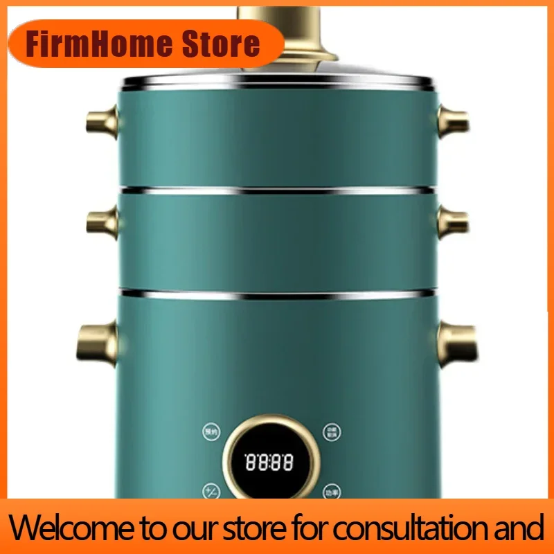 FirmHome StoreIntelligent Electric Steamer Household Multi-function Large-capacity Automatic Steamer Stainless Steel Appointment