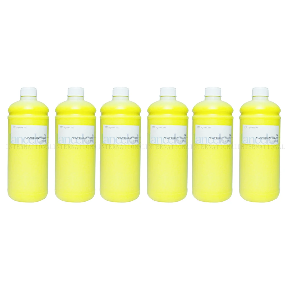 special neon Color 1KG*6  Fluorescent  DTF Printer Ink  For xp600 i1600 i3200 dtf ink manufacturer epson dtf ink digital printer