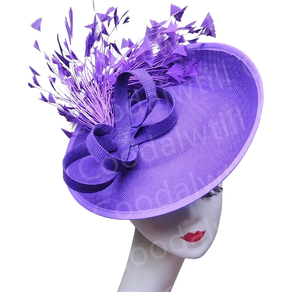 Kentucky Derby Feather Hat Fascinator Wedding Church Women Chapeau Cap Ladies Wedding Headpiece FascinatoR Hat Hair Clip Nice