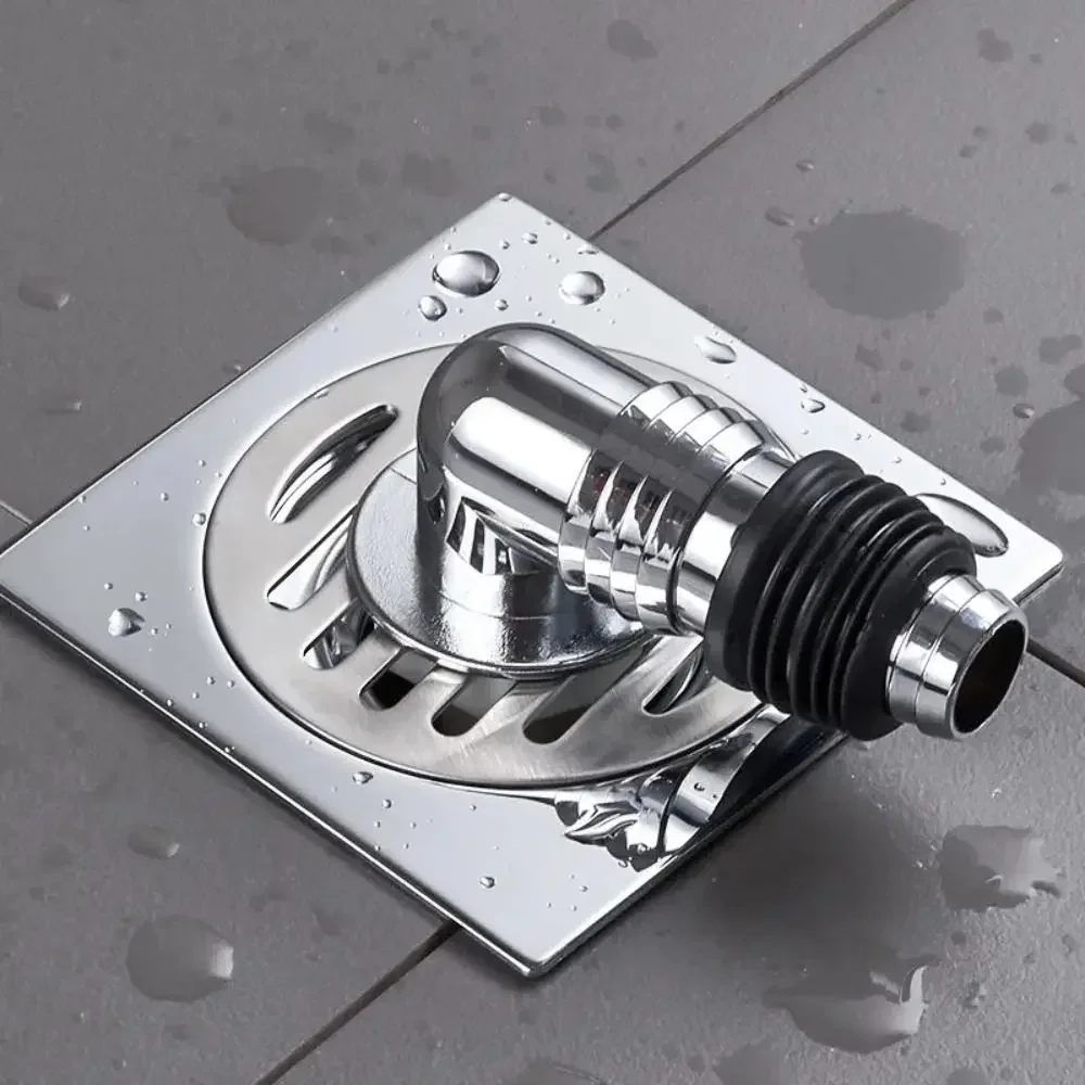 Durable Stainless Steel Floor Drain Cover Insect Control Odor Prevention Pipe Connector Bathroom Wash Machine Toilet Sewer