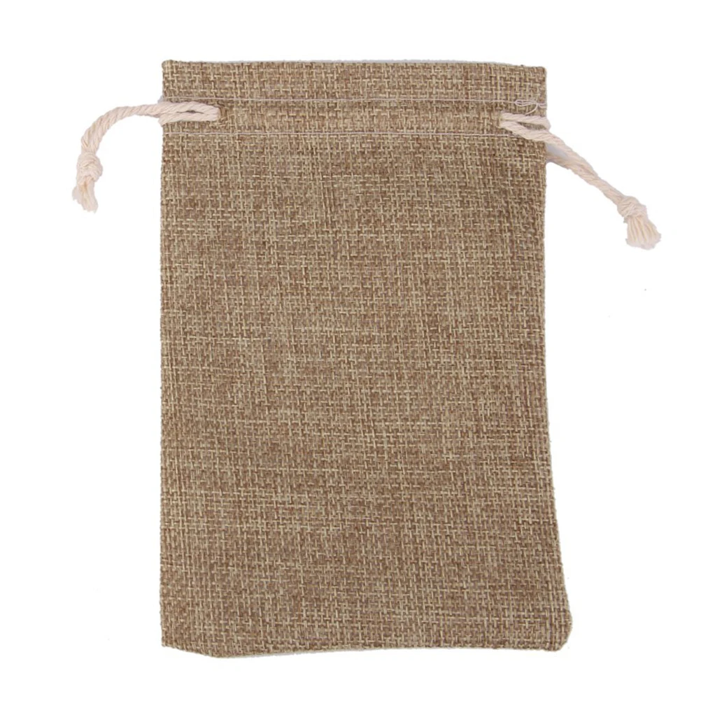 

10pcs Burlap Jewelry Bags Linen Drawstring Gift Sacks 13 5x9 5cm Small Pouches for Beads Storage Wedding Favors Eco-friendly