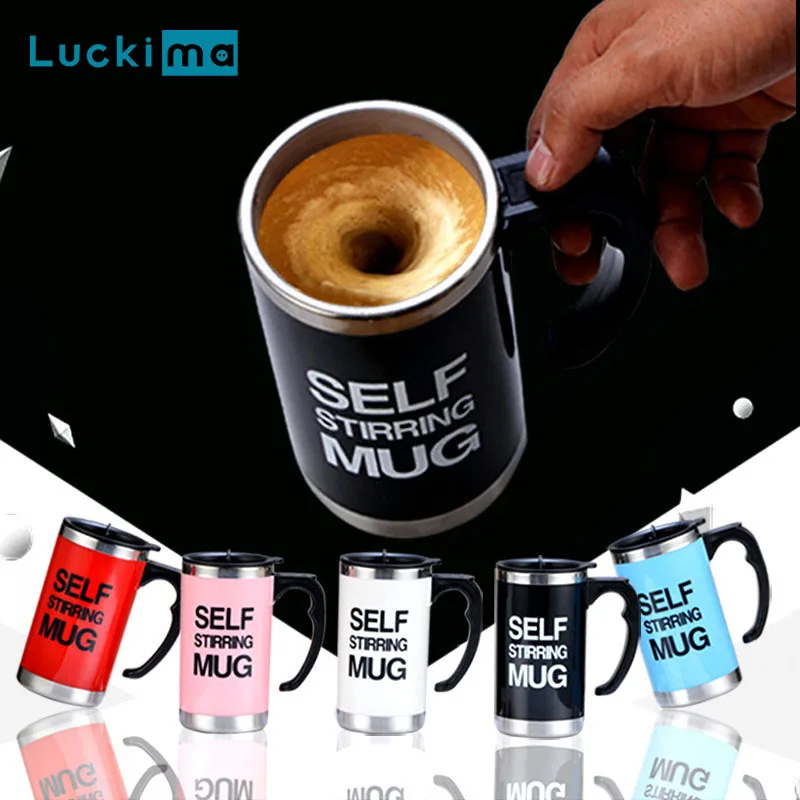 Elektrische 400 ml Automatische Selbst Rühren Magnetische Becher Kreative Smart Mixer Tasse 304 Edelstahl Kaffee Milch Mischen Tassen Geschenk