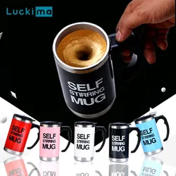 Electric 400ml Automatic Self Stirring Magnetic Mug Creative Smart Mixer Cup 304 Stainless Steel Coffee Milk Mixing Mugs Gift