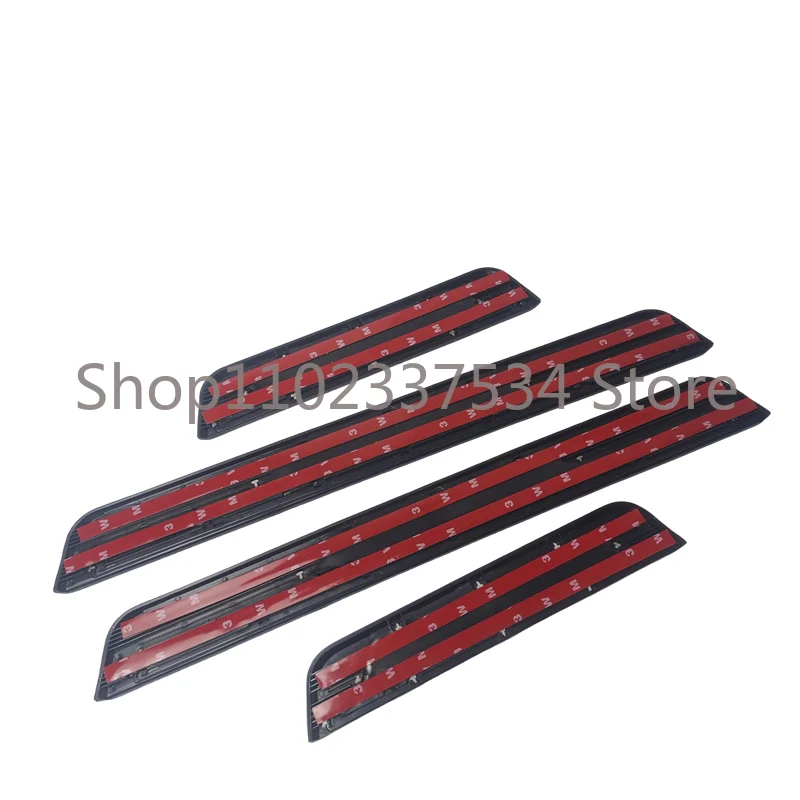 Car Door Sill Scuff Plate Trim Auto Protector Accessories ABS Stainless Steel Styling Sticker For Vauxhall Opel MOKKA X 2019+