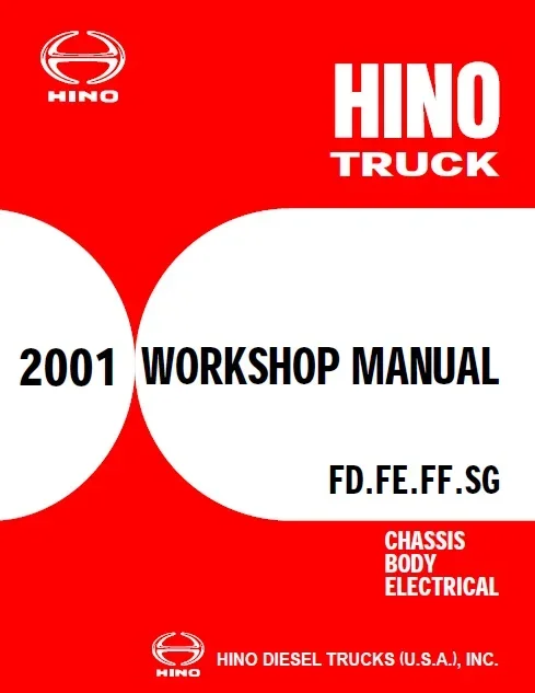 AutoDVD Hino Diesel Truck Full Set Workshop Manual 2001-2018 DVD