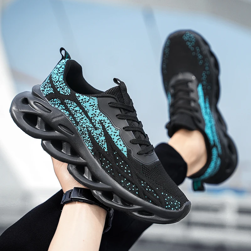 Men's Breathable Lightweight Sneakers Casual Comfort Sports Running Tennis Fitness Jogging Shoes for Male image 6