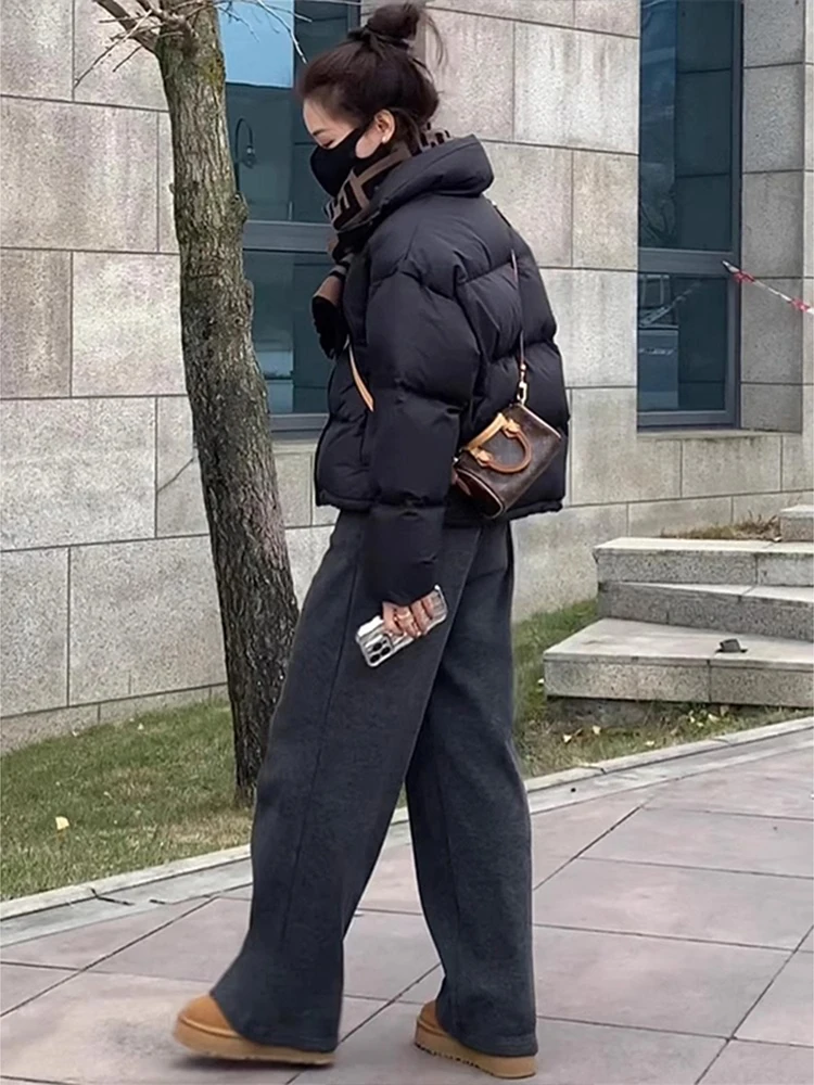 Koreaanse Sle ort Cotton Jaet damesbroodjas met opstaande kraag Winter Warm Faionable Veelzijdige damesbovenkleding