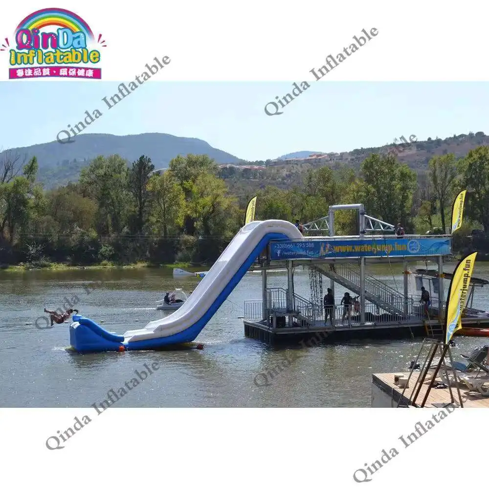 

Garde Commercial Portable Inflatable Boat Dock Slides,Inflatable Floating Yacht Slide With Down-Up Slide