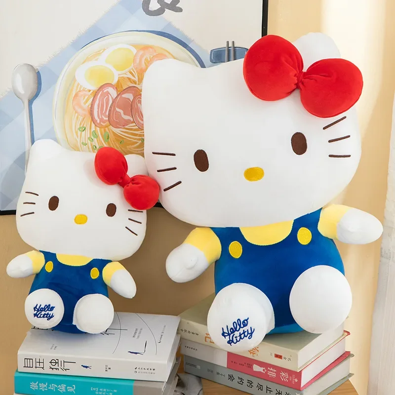 

Подставка Hello Kitty плюшевая кукла-Кот 55 см Sanrio мультфильм Hello Kitty плюшевая игрушка Красный Розовый Большой KT кукла для девочек подарок на день рождения игрушка