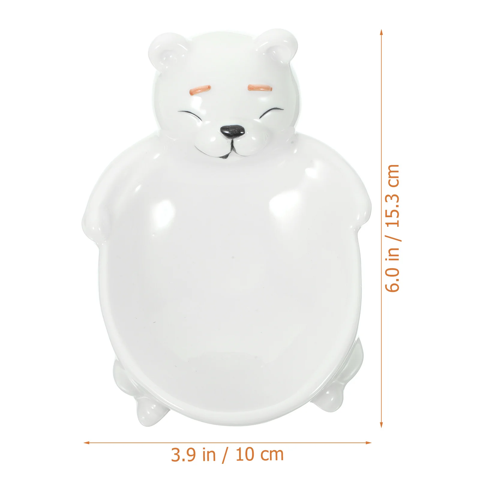 

Ceramic Cute Bear Sauce Tray Simple Design Multi-Use Snack Serving Dish Desktop Appetizer Bowl Heat Resistant Food Container