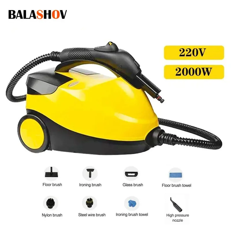 220V Electric Steam Cleaner 2000W Multifunctional High-temperature Sterilization and Disinfection Steam Cleaner for Car & Home