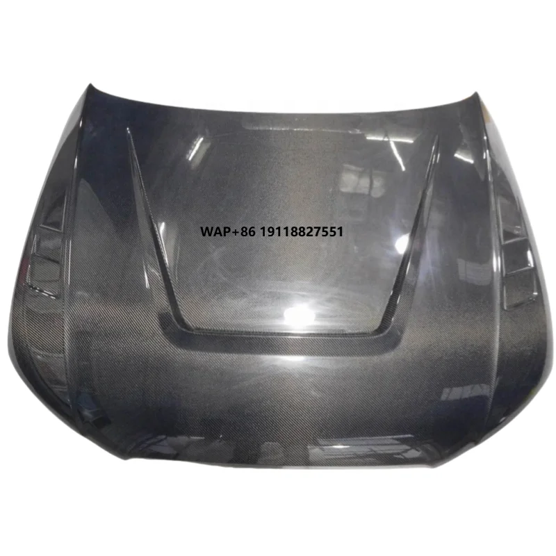 غطاء محرك السيارة من ألياف الكربون على طراز AT غطاء محرك السيارة لـ A4 B8