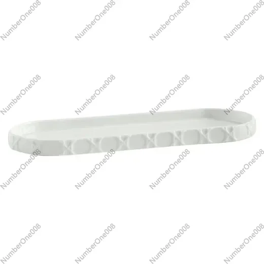 3D Woven Pattern White Ceramic Bathroom Handwashing Set Cup Toothbrush Holder Rinse Cup Bathroom Accessories