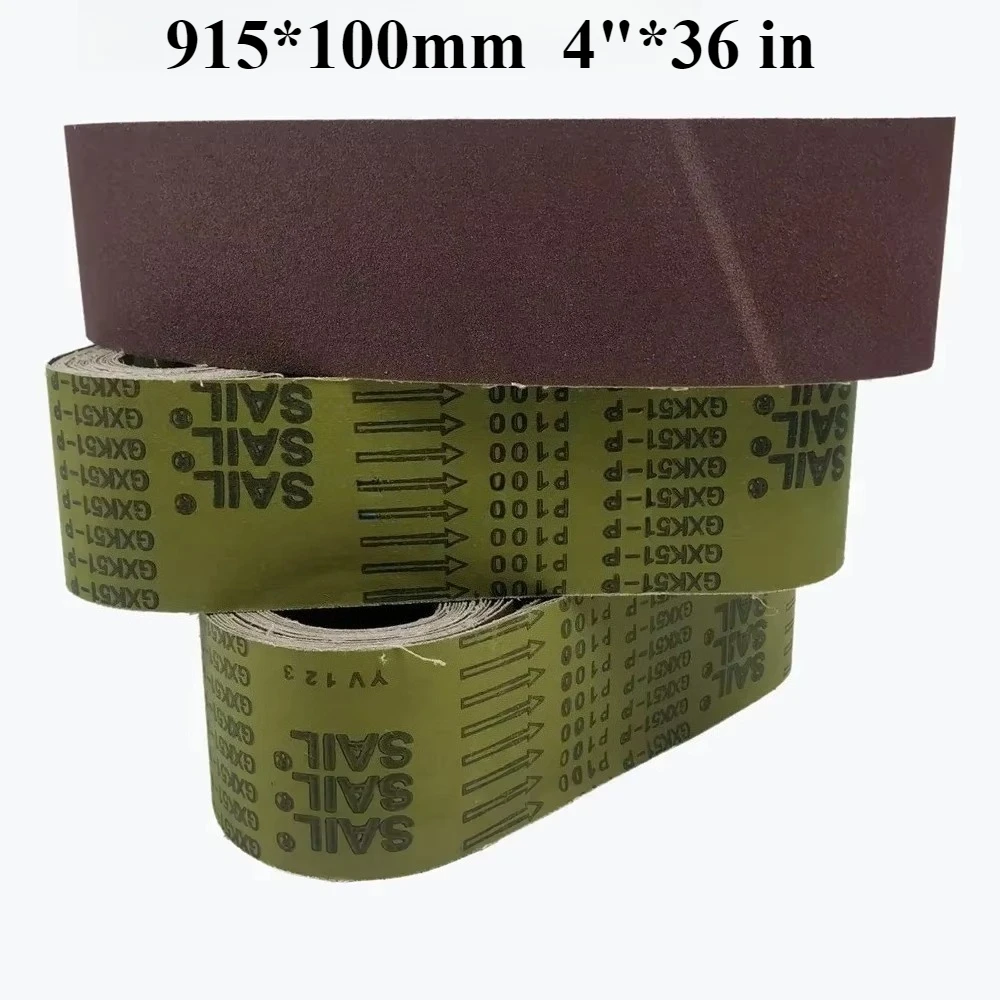 

7PCS:Sanding belt: 4X36 inches 915*100mm metal woodworking furniture plywood etc. grinding polishing