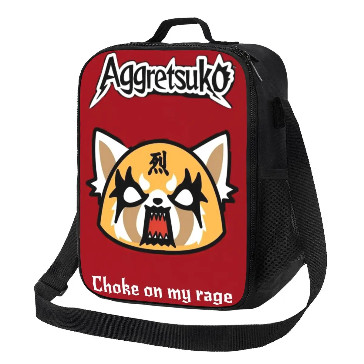 

Custom Aggressive Retsuko Cartoon Insulated Lunch Bags for Women Portable Thermal Cooler Food Lunch Box Kids School Children