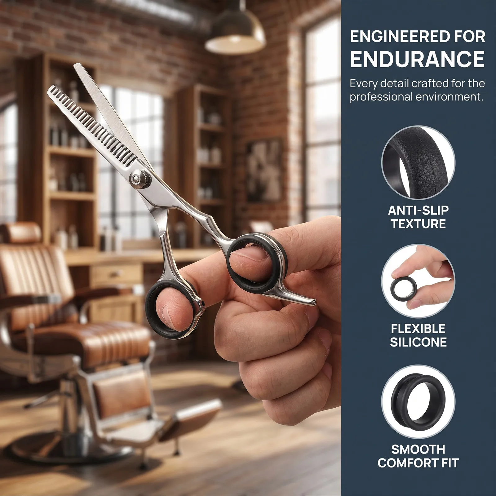 10Pcs Scissors Silicone Finger Rings Supple Insert Covers for Hair Styling Grooming Shears Comfortable Antiskid Finger