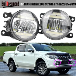 30W Car H11 LED Fog Light DRL Daytime Running Lamp Assembly 2 Pieces For Mitsubishi L200 Strada Triton 2005-2019
