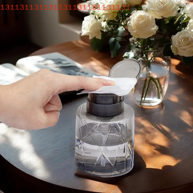 موزع مضخة فارغة قابلة لإعادة الملء وقابلة للقفل، منظف مانيكير الأظافر، حاوية مزيل المكياج، زجاجة ضغط للاستخدام الشخصي #5