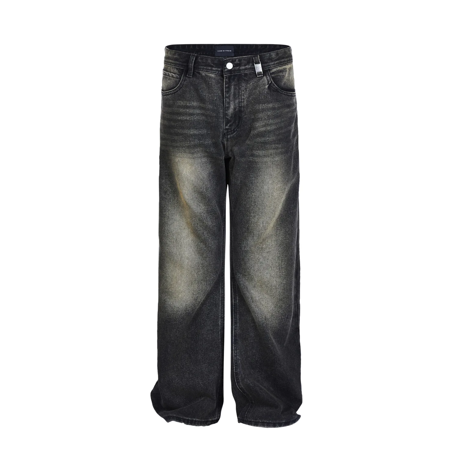 

MADE EXTREME Washed Jeans Men Streetwear Men Y2k Jeans