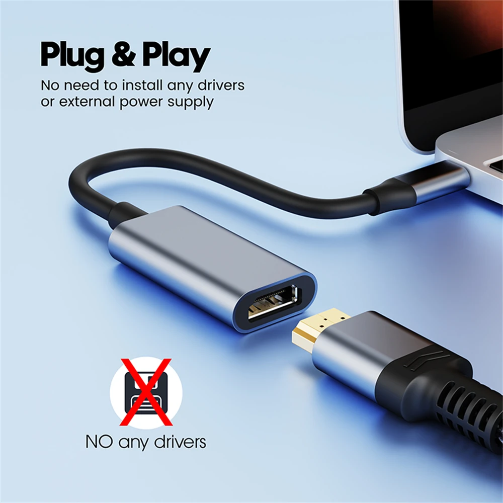 USB Type C To HDMI-Compatible Adapter Cable Type C 4K USB 3.1 HDTV Converter Cable For Projector PC MacBook Pro Laptop HUAWEI