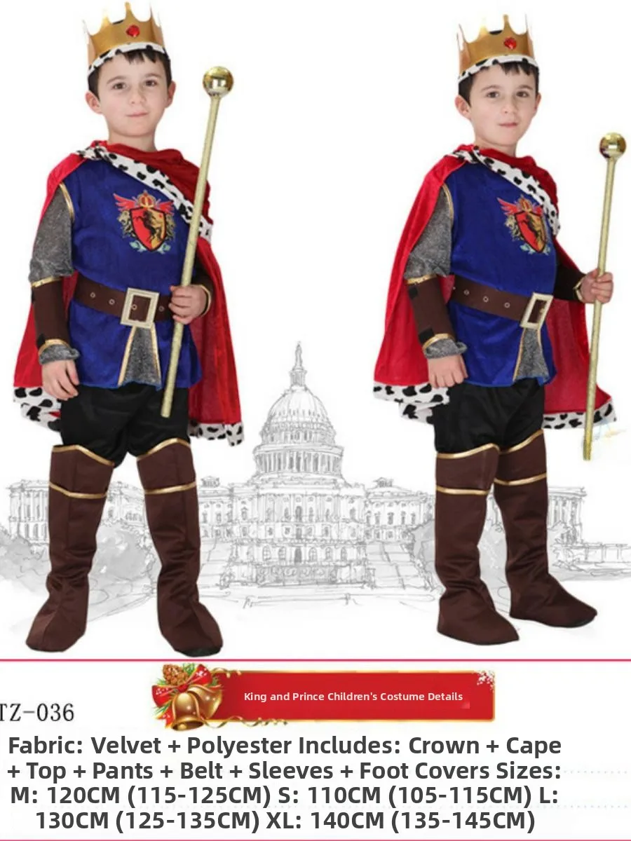 

Новый сценический костюм на Хэллоуин, принц, король-солдат, детский день, фея, тема, культурная сова, наряд