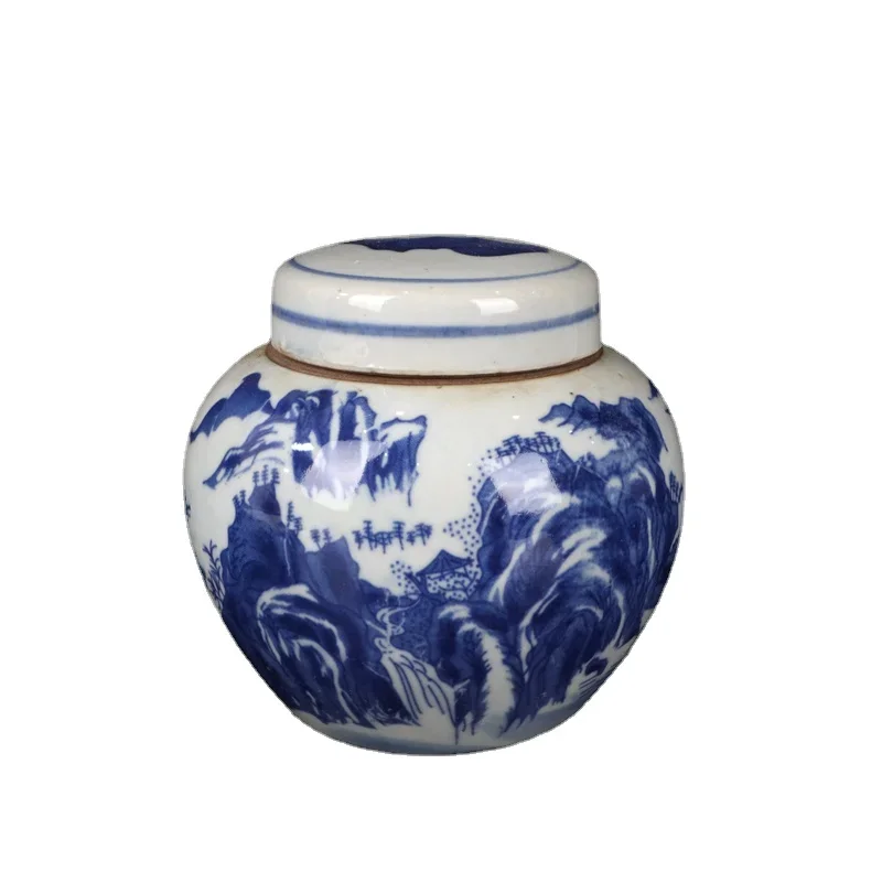 

Chinese Old Porcelain Painting Blue And White Pot