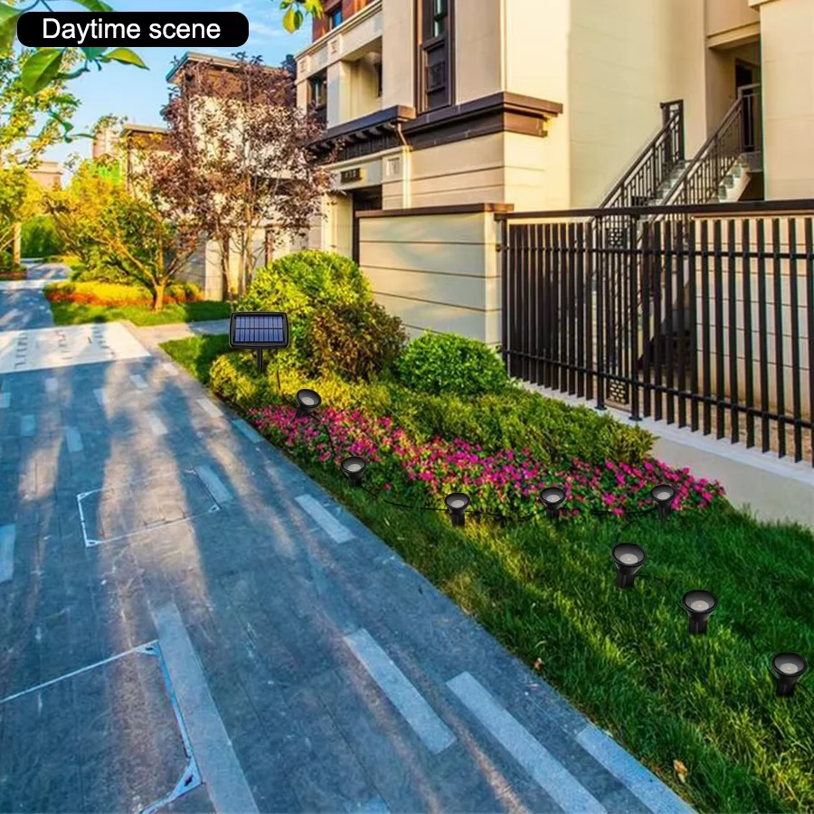 Solar In-Ground Lights 10in1 Solar Garden Light Outdoor Waterproof Landscape Lighting for Yard Walkway Patio Driveway Decoration